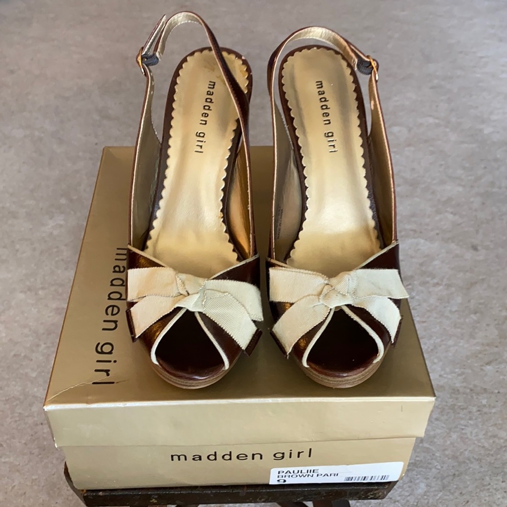 Madden Girl, Size 9, Brown, Heels
